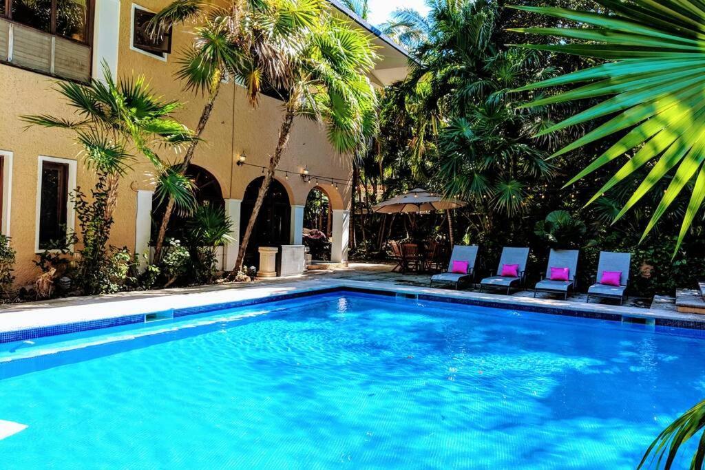 Steps To Ocean Huge Private Pool In Exclusive Fase 1 Playacar Villa
