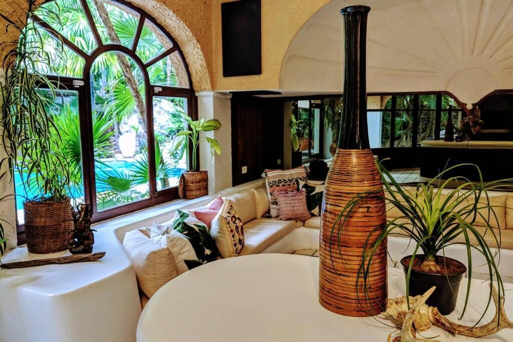Steps To Ocean Huge Private Pool In Exclusive Fase 1 Playacar Villa